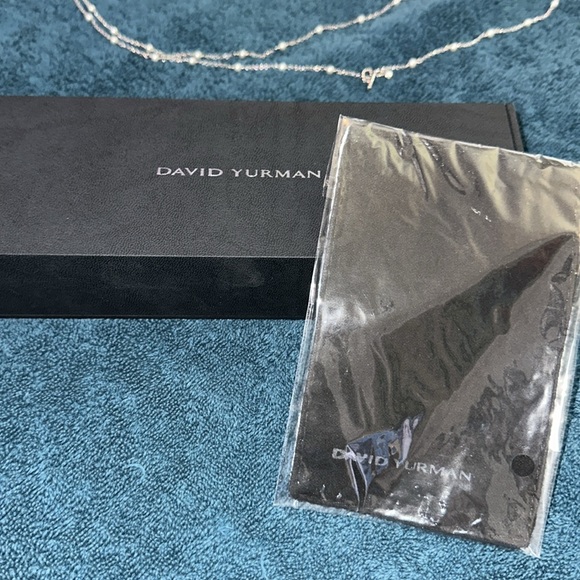 David Yurman 60” pearl & silver necklace - Picture 6 of 6